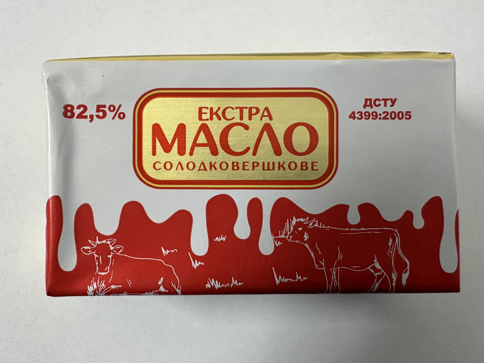 Масло солодковершкове екстра 82,5% , вага 180 гр. ІВА-АРТ